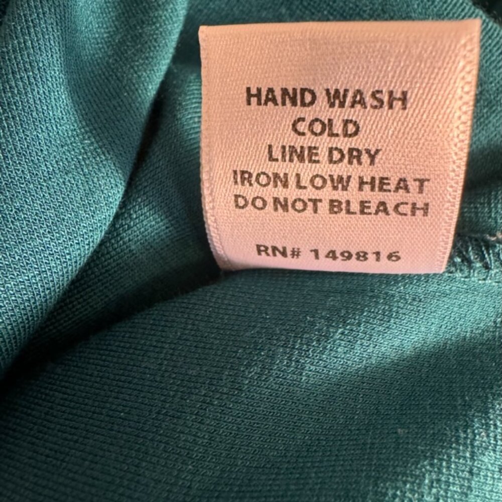 GREEN Cut-Out Long sleeve Midi Dress M - Picture 6 of 7